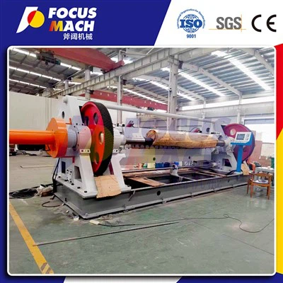 Krajalnica obrotowa do obierania forniru o wysokiej precyzji